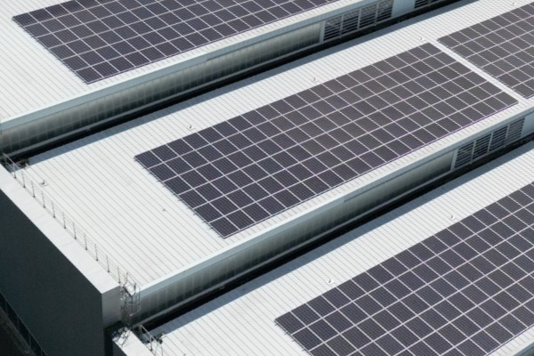 Manufacturing plant with PV system