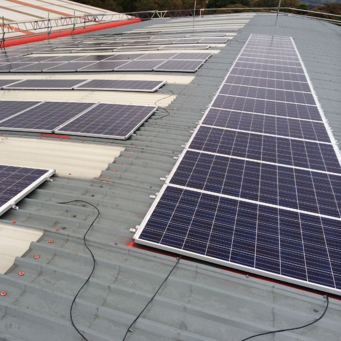 PV system on unit in business park, Lancashire