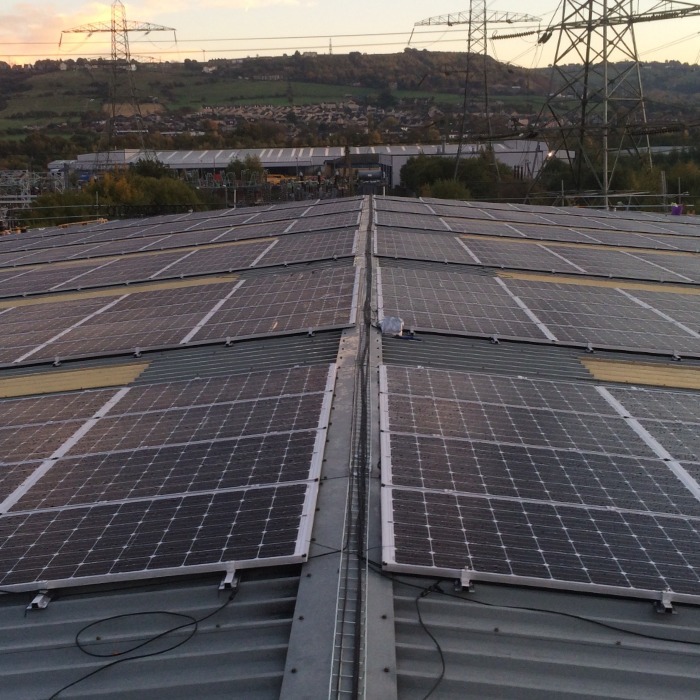 PV system on logistics centre, Greater Manchester