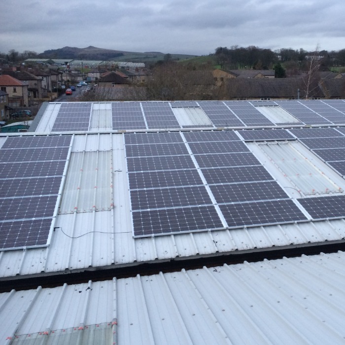 PV system on industrial unit, Lancashire