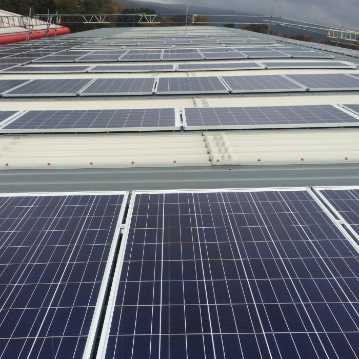 PV system on unit in business park, Lancashire