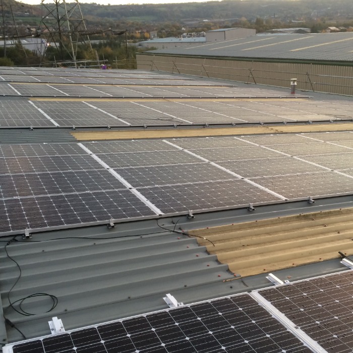 PV system on logistics centre, Greater Manchester